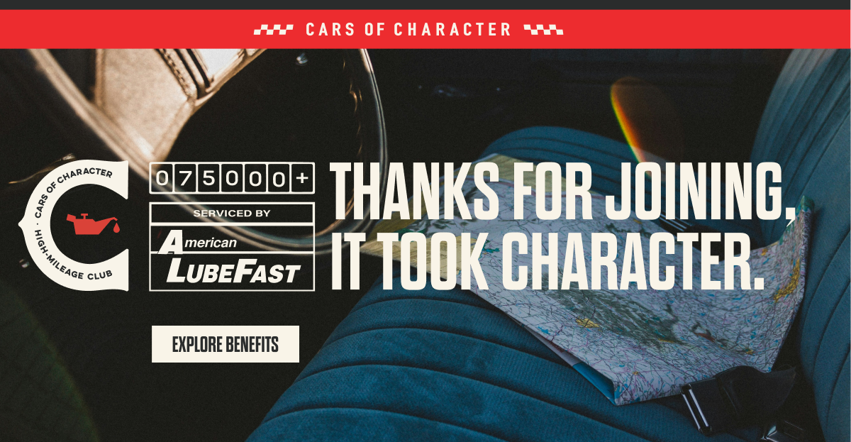 Cars of Character — High-Mileage Loyalty Campaign creative